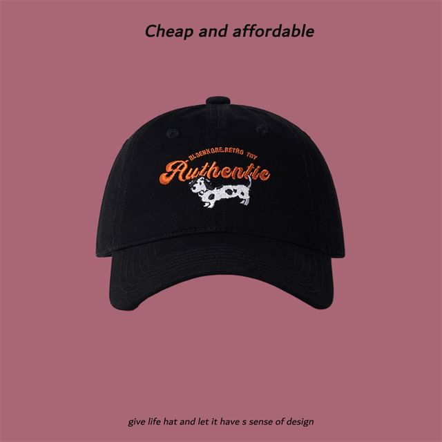 Dog Cap Baseball Embroidered