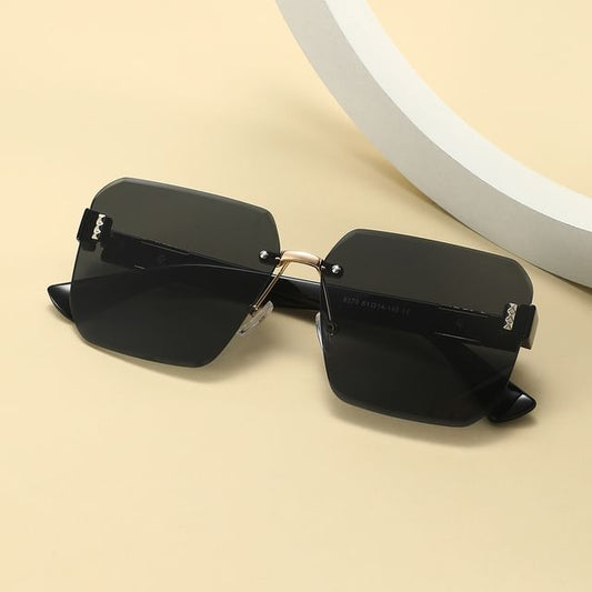 Sunglasses Rimless Oversized Geometric