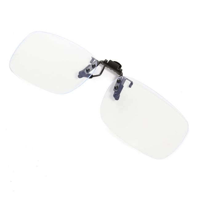 Glasses Rimless Square Clip On