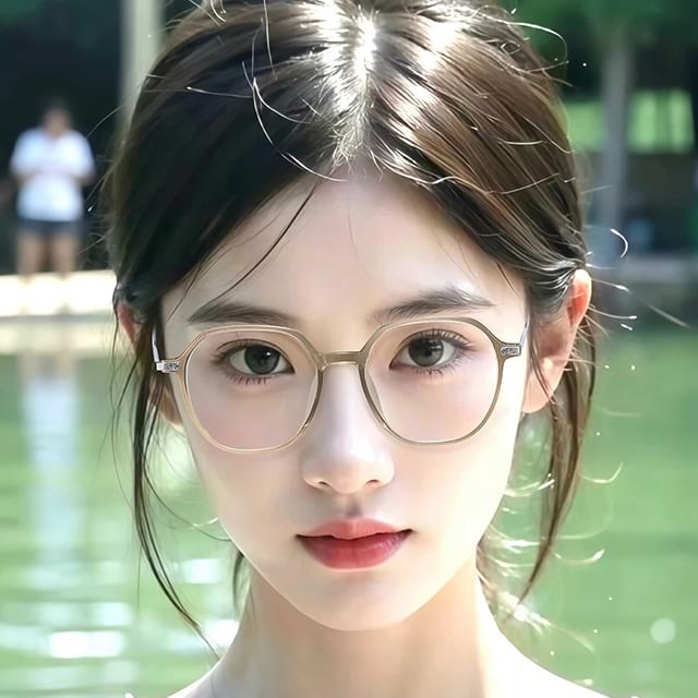 Square Blue Glasses Light Blocking