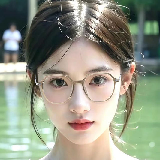 Square Blue Glasses Light Blocking