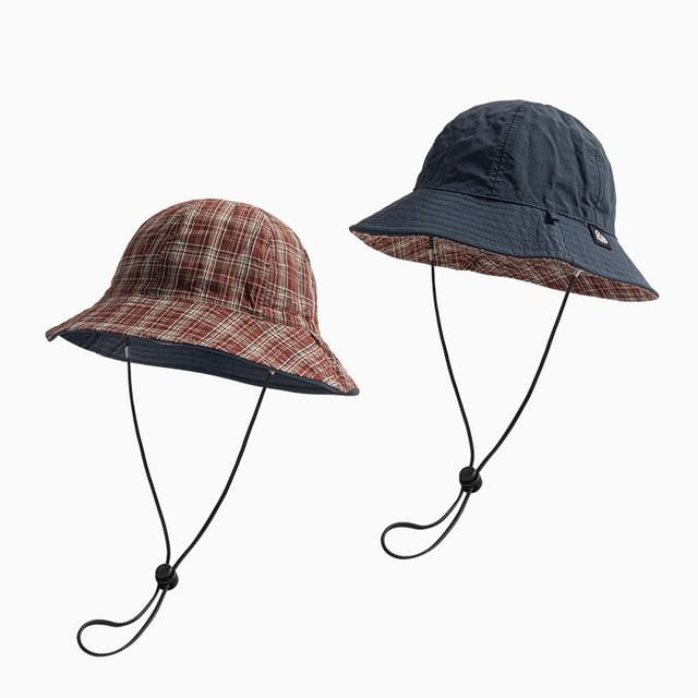 Boonie Hat Plaid Applique