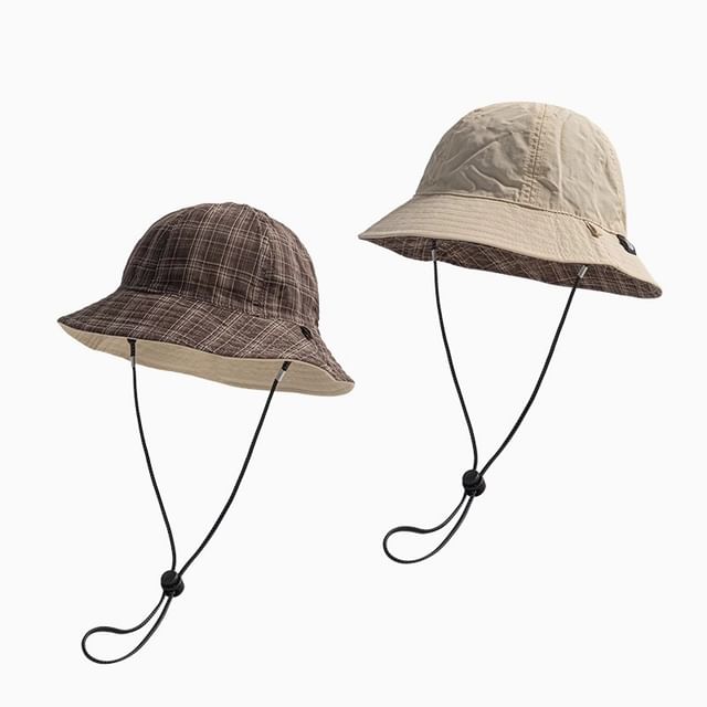 Boonie Hat Plaid Applique