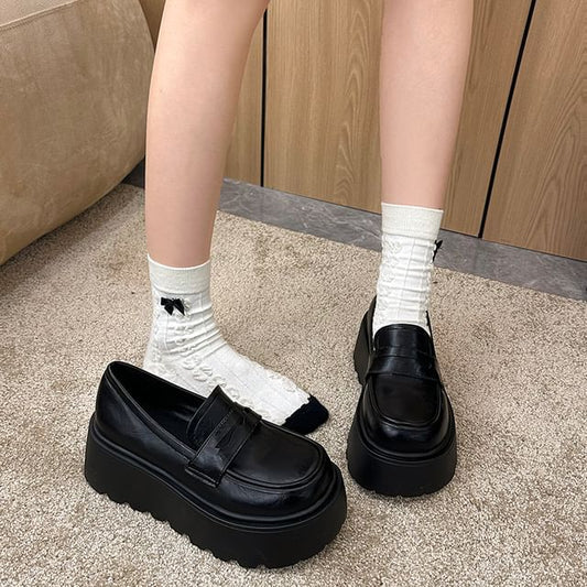 Penny Loafers Plain Platform