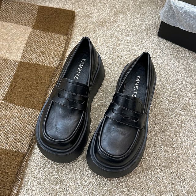 Penny Loafers Plain Platform