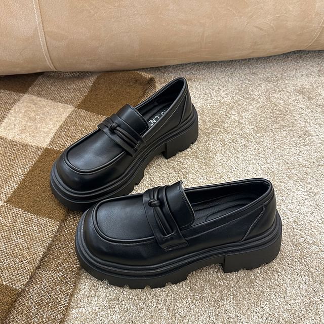 Detail Platform Loafers Plain Knot