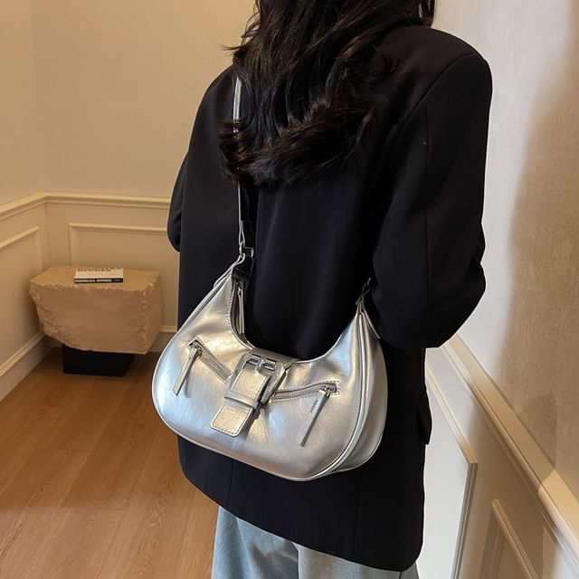 Bag Faux Bucked Leather Shoulder