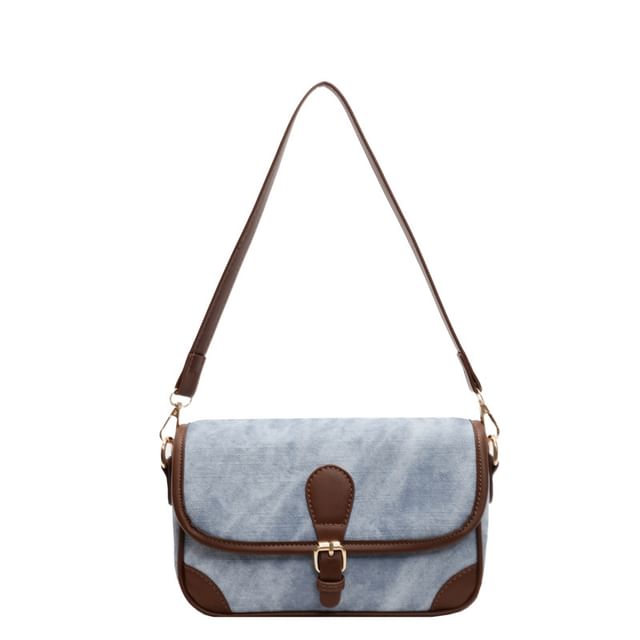 Piping Bag Leather Contrast Crossbody Faux