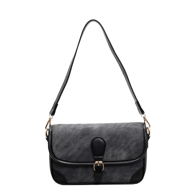 Piping Bag Leather Contrast Crossbody Faux