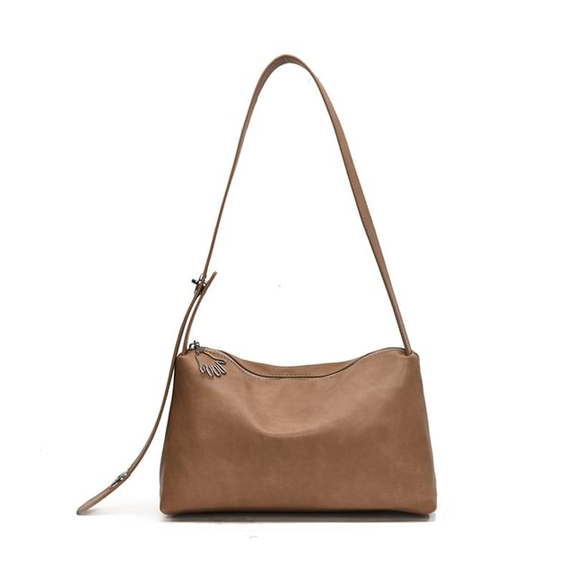 Faux Bag Leather Plain Shoulder