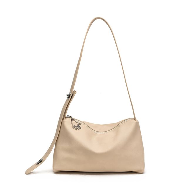 Faux Bag Leather Plain Shoulder
