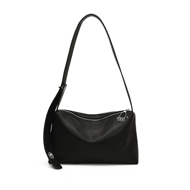 Faux Bag Leather Plain Shoulder
