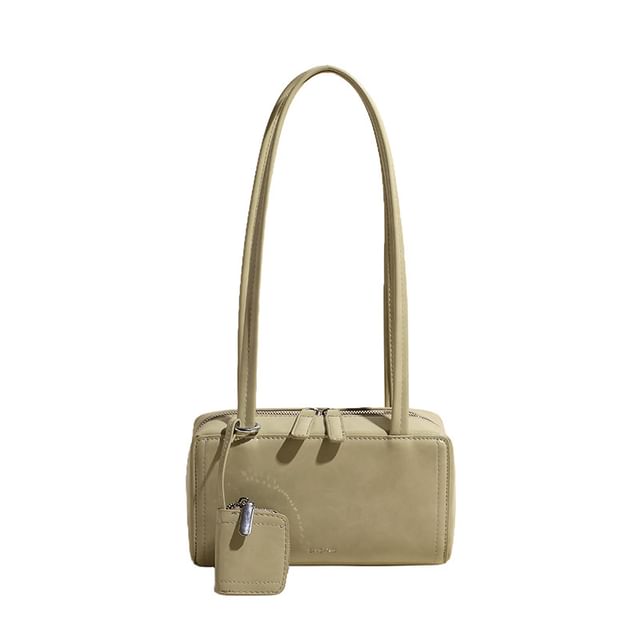 Leather Box Bag Shoulder Faux