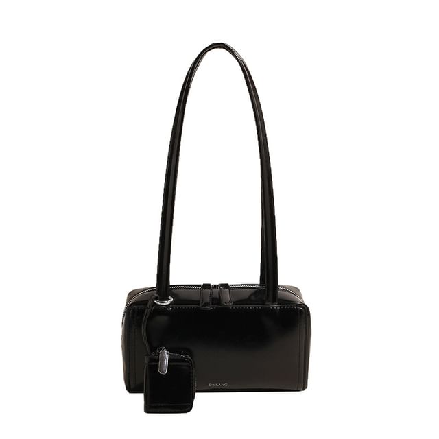 Leather Box Bag Shoulder Faux