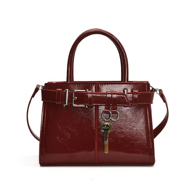 Buckle Faux Bag Crossbody Leather