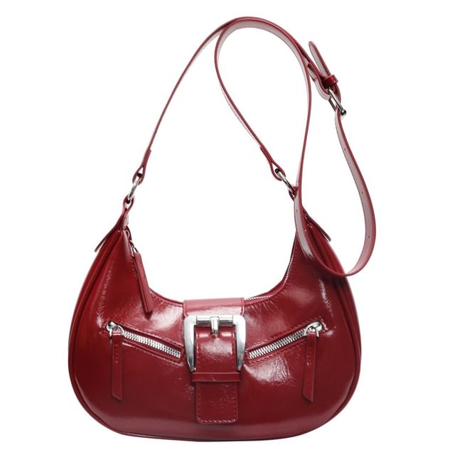Bag Faux Bucked Leather Shoulder