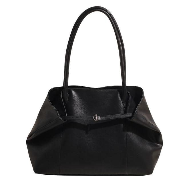 Leather Tote Faux Bag Plain