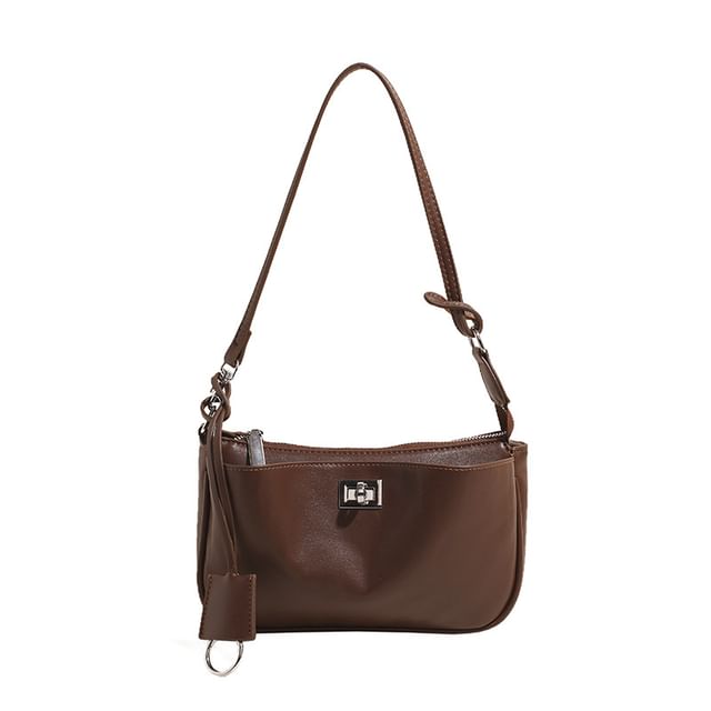 Faux Bag Crossbody Twist Leather Lock