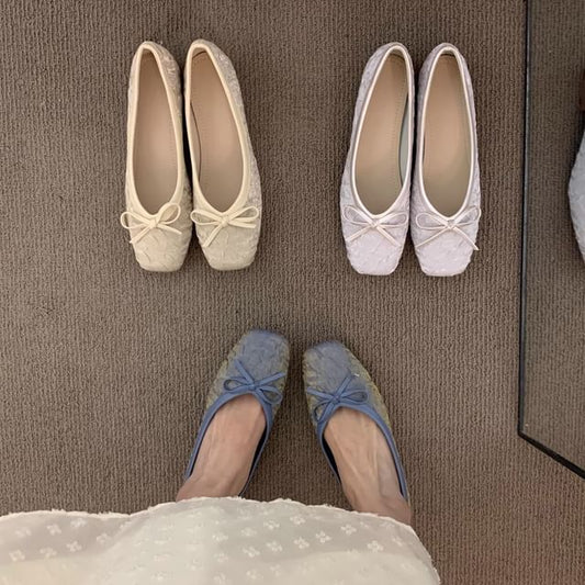 Bow Flats Square-Toe