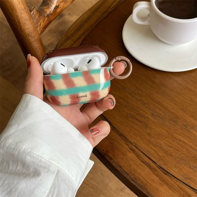 Set Skin Charm AirPods Case Earphone Pro / Plaid