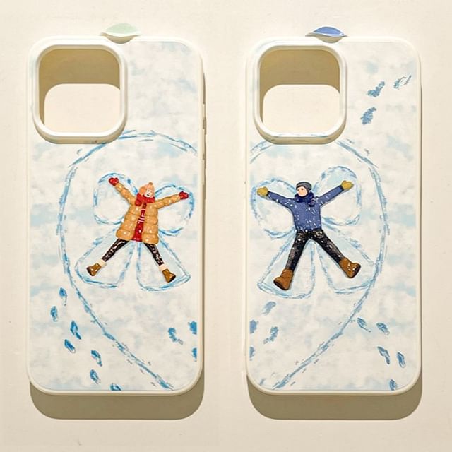 Case Couple Snow Matching Phone