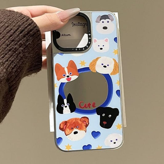 Phone Mirrored Case Dog