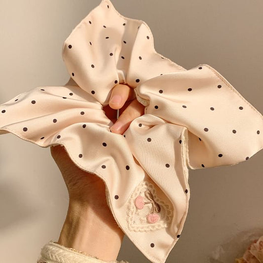 Cherry Applique Designs) Polka (Various Scrunchie / Dot