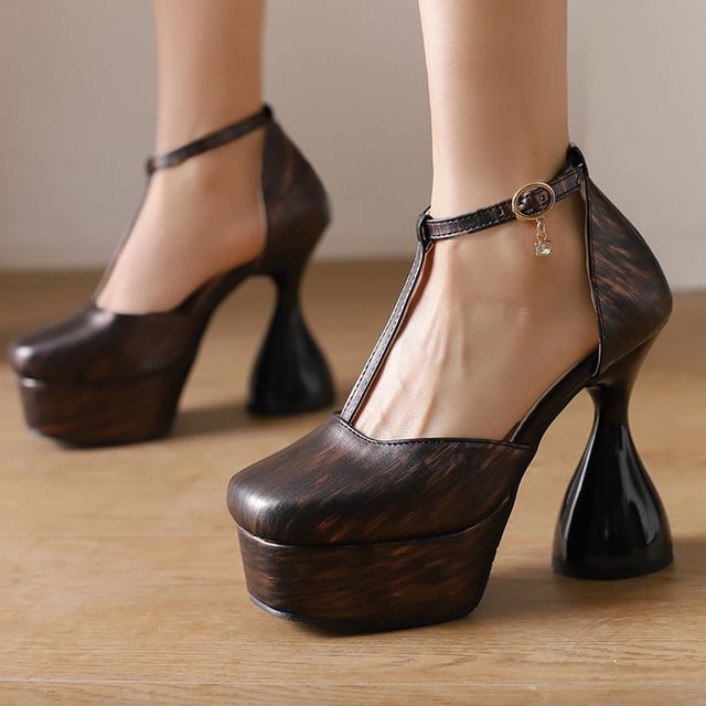 Heel Chunky Platform D'Orsay Sandals