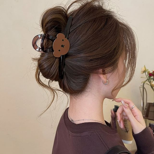 Clip Acrylic Bear (Various Hair Designs) Claw
