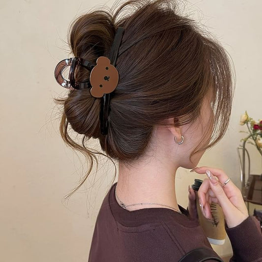 Clip Acrylic Bear (Various Hair Designs) Claw
