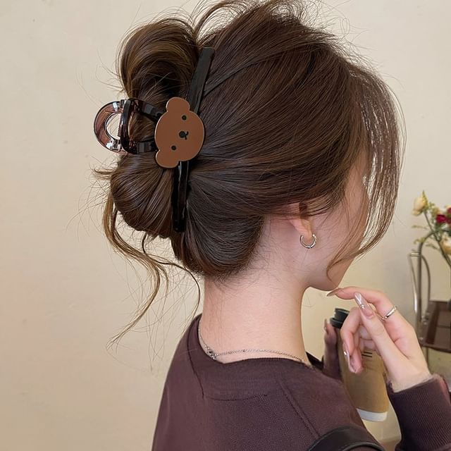 Clip Acrylic Bear (Various Hair Designs) Claw