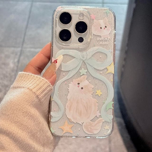 Phone Ribbon Case Cat