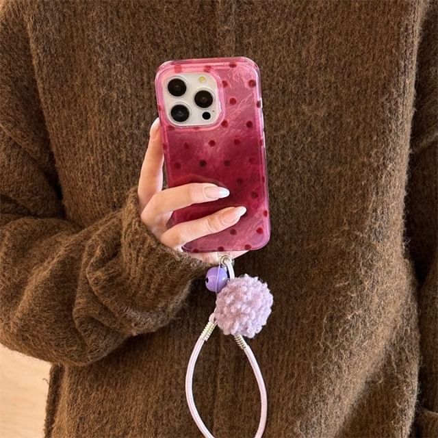 Strap Polka Case Set Phone Dot /