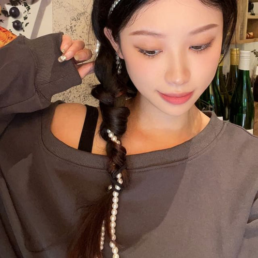 Hairband Faux Pearl Beaded