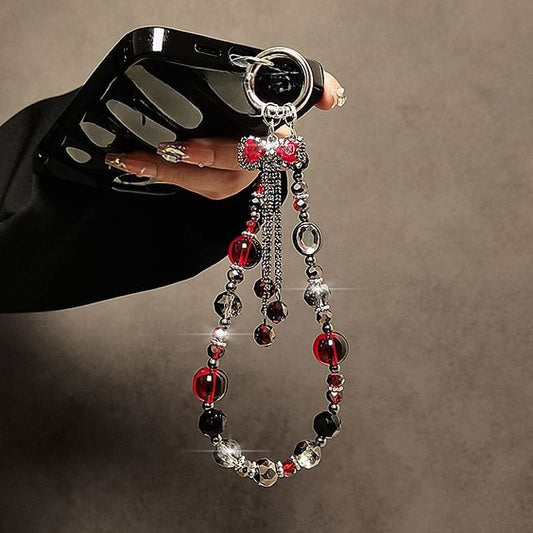 Strap Bow Phone Crystal Faux