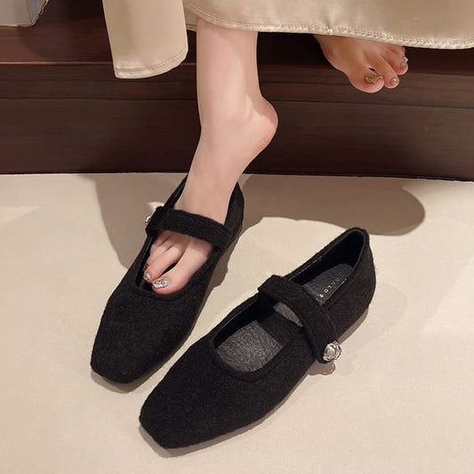 Toe Pumps Hidden Wedge Square Jane Mary