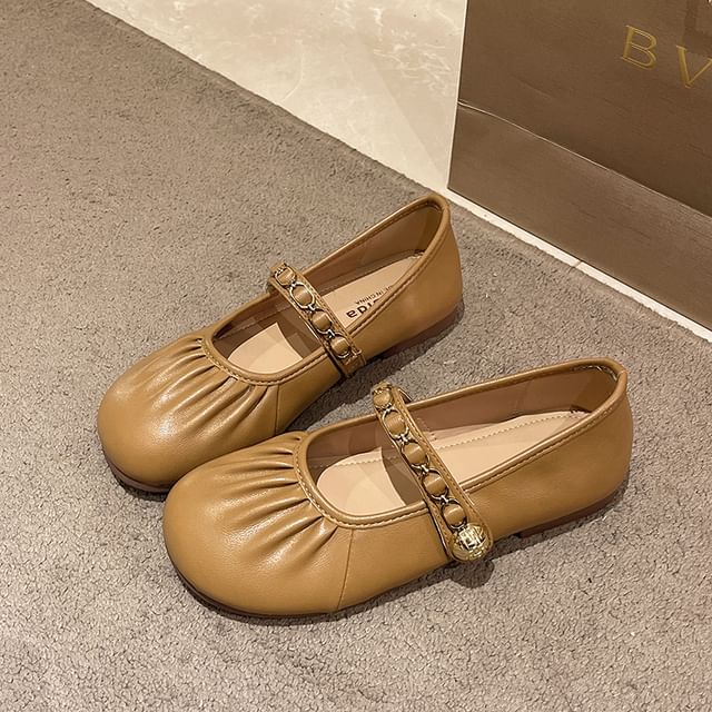 Ruched Mary Flats Jane