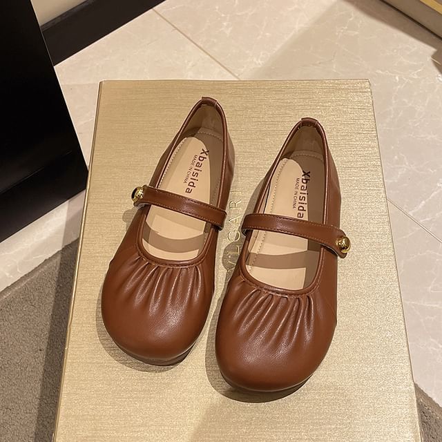 Mary Flats Ruched Jane