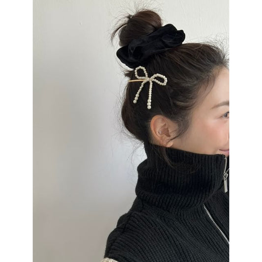 Hair Pin Faux Pearl Alloy