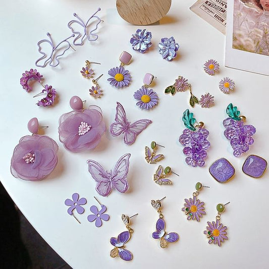Butterfly / Stud Drop (Various Designs) Flower Earring