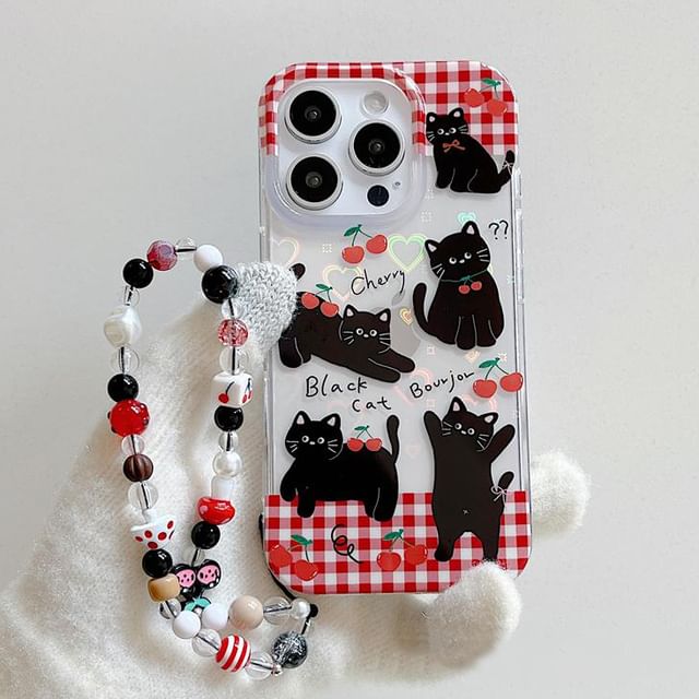 Case Set Strap Phone Cat /
