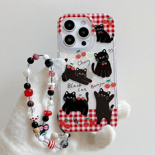 Case Set Strap Phone Cat /