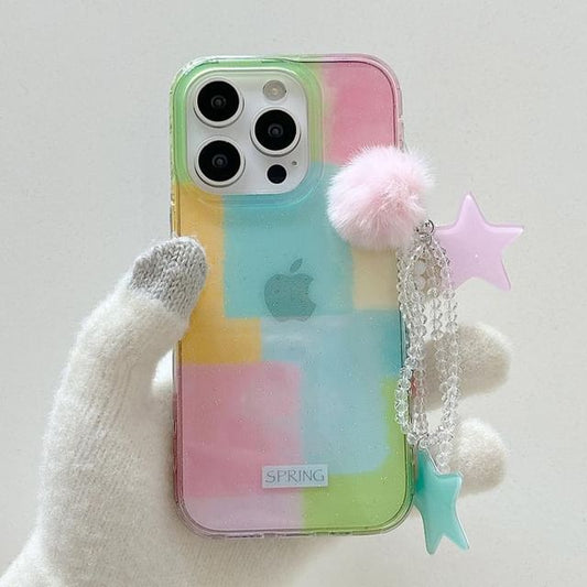 / Phone Color Strap Set Case Block