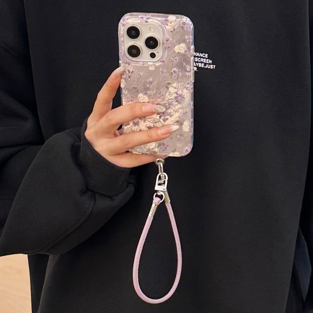 Case Floral Phone Strap with