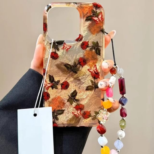 with Phone Case Leaf Strap