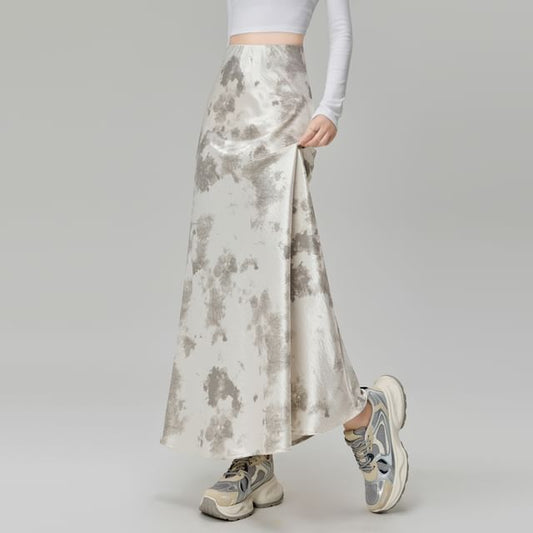 Skirt Rise Maxi Dye High Mermaid Tie