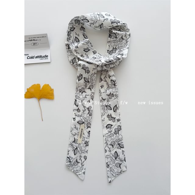 Tie Hair Scarf Patterned
