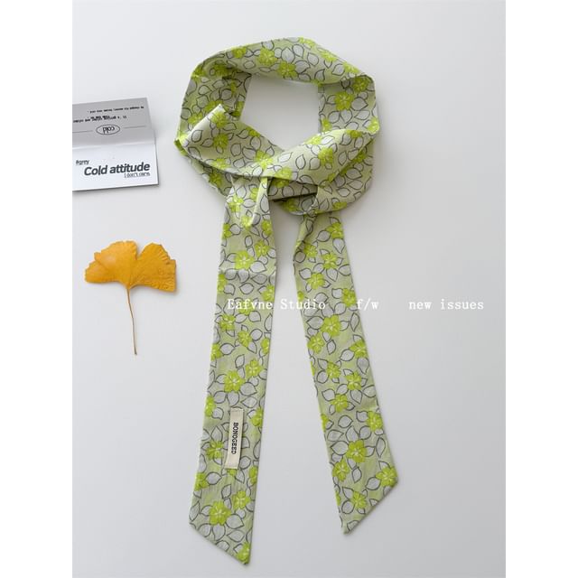 Tie Hair Scarf Patterned