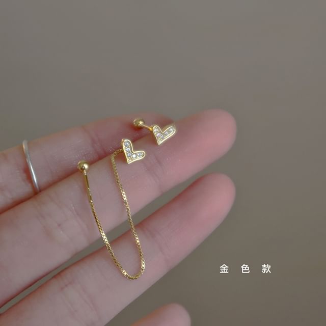 Alloy Dangle Earring Heart