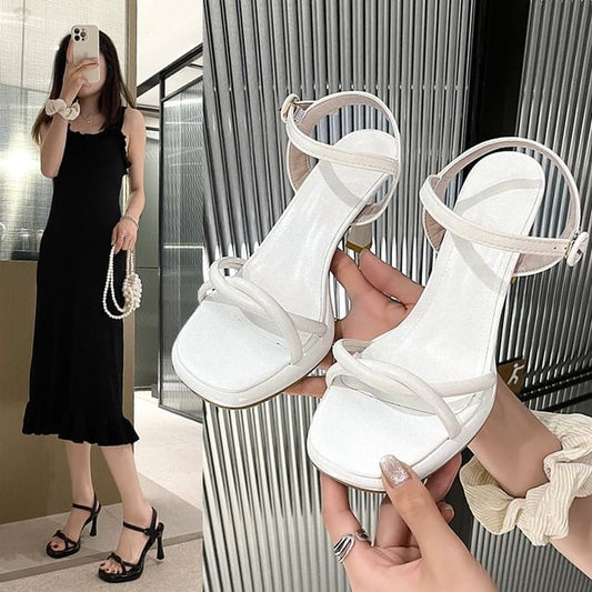 Sandals High Heel Plain